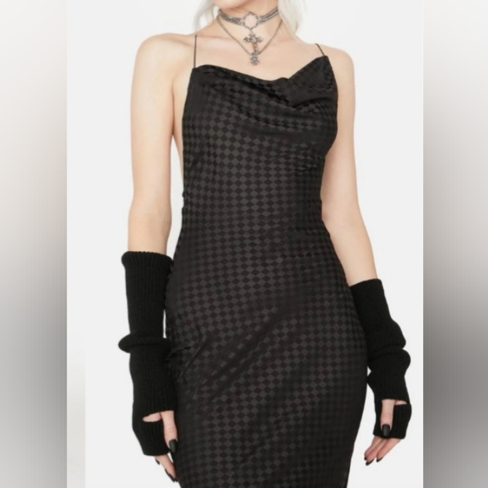 Killstar ravens start a rumor houndstooth  dress